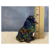 Mosser Ruby Carnival Glass Collie