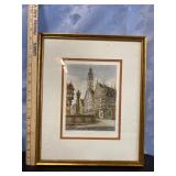 Rothenburg Tauber Colored Etching