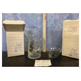 Wild Violet Pitcher and Bowls