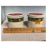 Longaberger Lidded Crocks