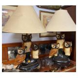 Chalk Owl Lamps