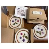 Longaberger Berry Coasters/Lids