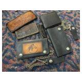 Vintage Leather Wallets and Chains