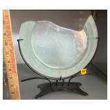 Glass and Metal Vase