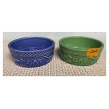 Longaberger Cat Dishes