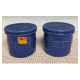 Longaberger Lidded Crocks