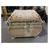 Wicker and Metal Trunk