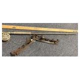 Vintage Pole and Ice Skates