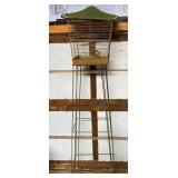Vintage Metal Bird Cage on Stand