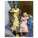 Paper Mache Nativity Scene