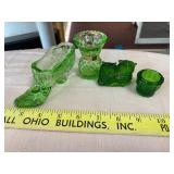Vintage Green Glass