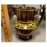 Hand Painted Ceramic Pitcher