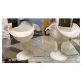 Fenton Frosted Vases