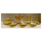 Vintage Amber Glass
