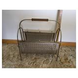 Vintage Metal Magazine Rack