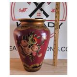 Red Floral Vase