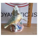 Vintage Porcelain Parakeets Figurine