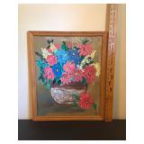 Framed Painted Canvas Art