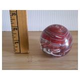 Vintage Pulled Feather Pattern Paperweight