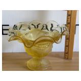 Vintage Cabbage Leaf Candy Dish