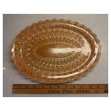 Vintage Marigold Glass Tray