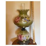 Vintage Hand Painted Glass Lamp