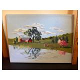 Vintage Crewel Wall Art