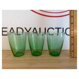 Vintage UV Reactive Glass Tumblers