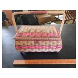 Vintage Woven Sewing Box