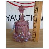 Fenton Pink Iridescent Carnival Glass Bell