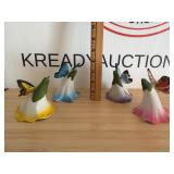 Vintage Hand Painted Butterfly Bells