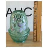 Fenton Signed Hand Painted Fairy Lamp