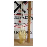 Vintage Yellow Cabbage Leaf Swung Vase