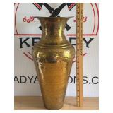 Vintage Hammered Floor Vase