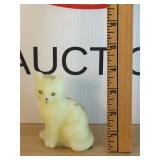 Uranium Fenton Hand Painted Signed Cat