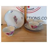 Vintage Tea/Coffee Breakfast Plates