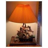Vintage Gilbert Softlight Pirate Ship Lamp