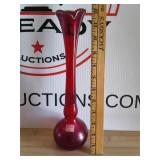 Vintage Viking Red Swung Vase