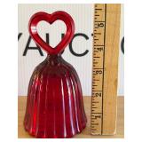 Fenton Ruby Red Glass Bell