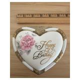 Vintage Heart Shaped Music Box
