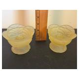 Viking Glass Candle Holders