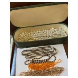 Vintage Jewelry Box and Necklaces