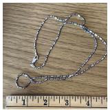 925 Sterling Italy Beaded Necklace