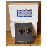 Indian Hand Made Sterling Clip On Earrings