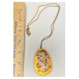 Enameled Pendant Necklace