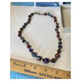 Murano Italian Glass Mosaic Necklace