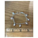 925 Sterling Hearts Bracelet