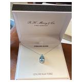 Sterling and Blue Topaz Necklace