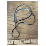 925 Sterling Italy Herringbone Necklace