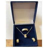Necklace, Ring and Earrings Set